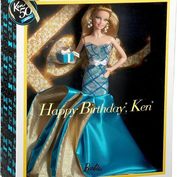 NRFB NEW Happy Birthday Ken Barbie - Picture 2 of 3